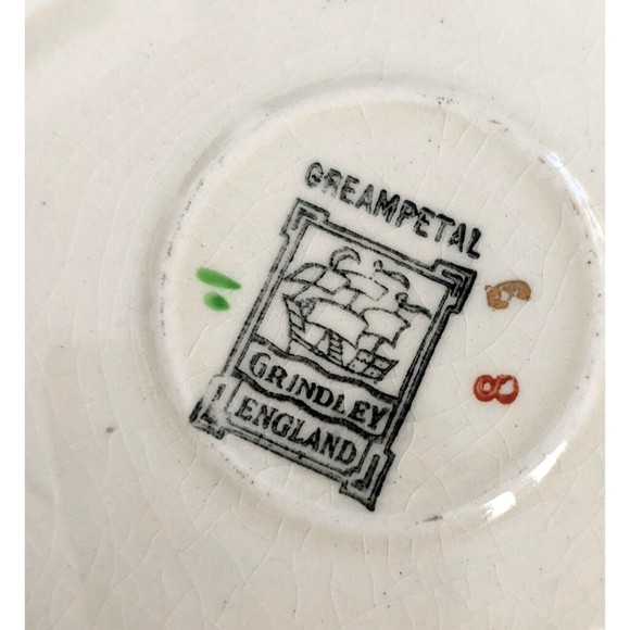 Antique Grindley England Green Teacup with saucer Tea cup Tea time - Picture 5 of 5